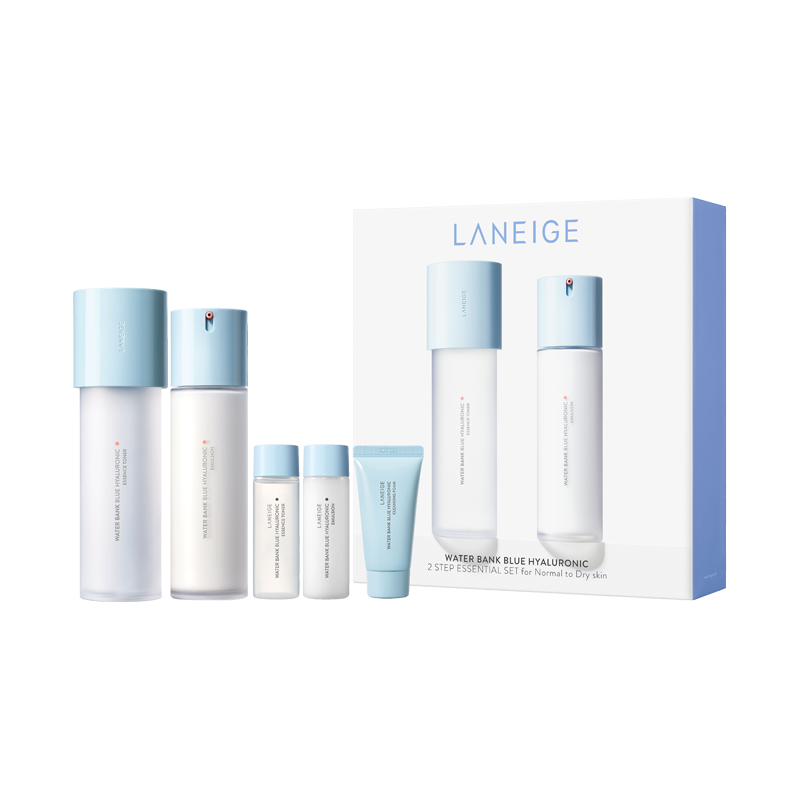 LANEIGE Water Bank Blue Hyaluronic 2 Step Essential Set for Normal to Dry skin 160mL + 120mL