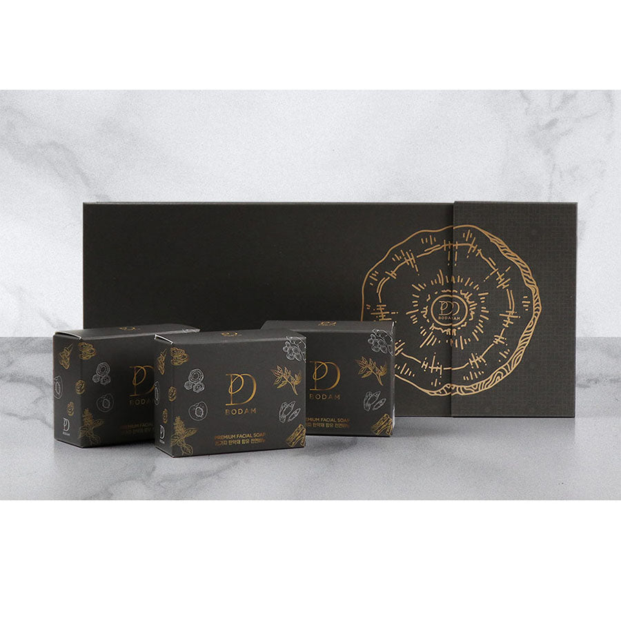 BODAM Medicinal Herbs Soap Set, Korean Natural Herbal Soap