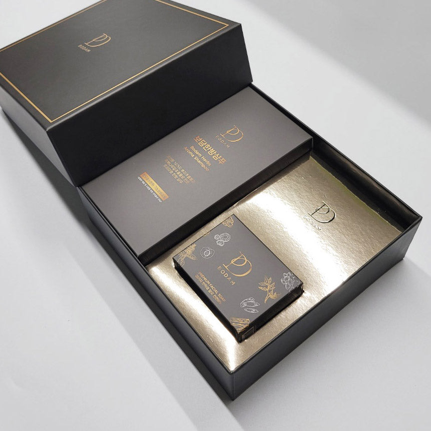 BODAM Herbs Aroma Shampoo & Medicinal Herbs Soap Set