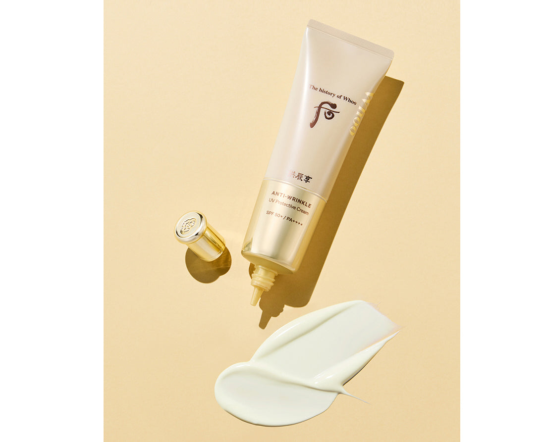 THE HISTORY OF WHOO Gongjinhyang ANTI-WRINKLE UV Protection Cream SPF50+/PA+++ 