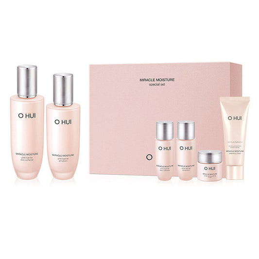 OHUI Miracle Moisture Pink Barrier Skin Care Duo Set Deep Hydrating