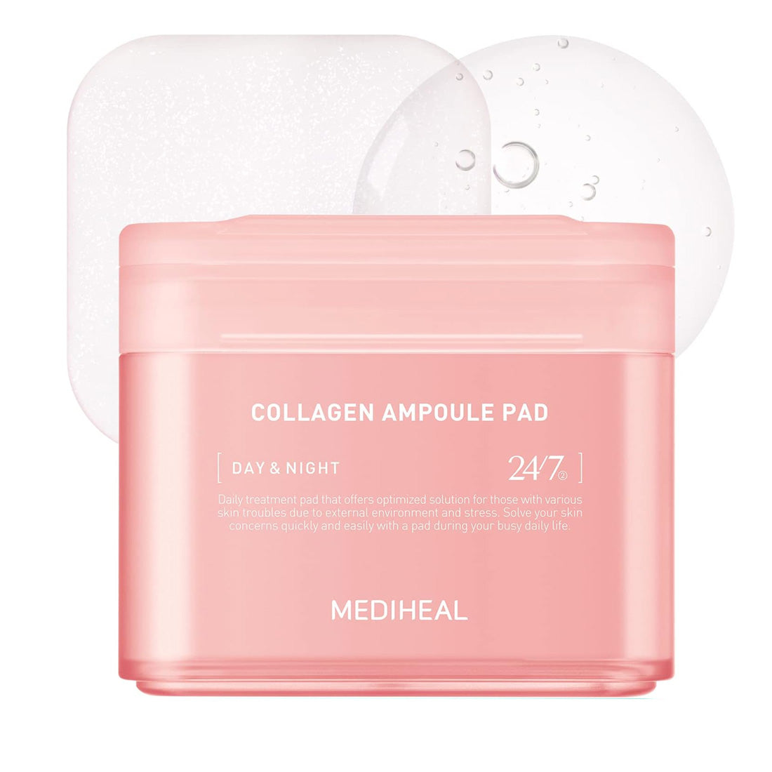 MEDIHEAL Collagen Ampoule Pad  100 Pads + Refill 100 Pads