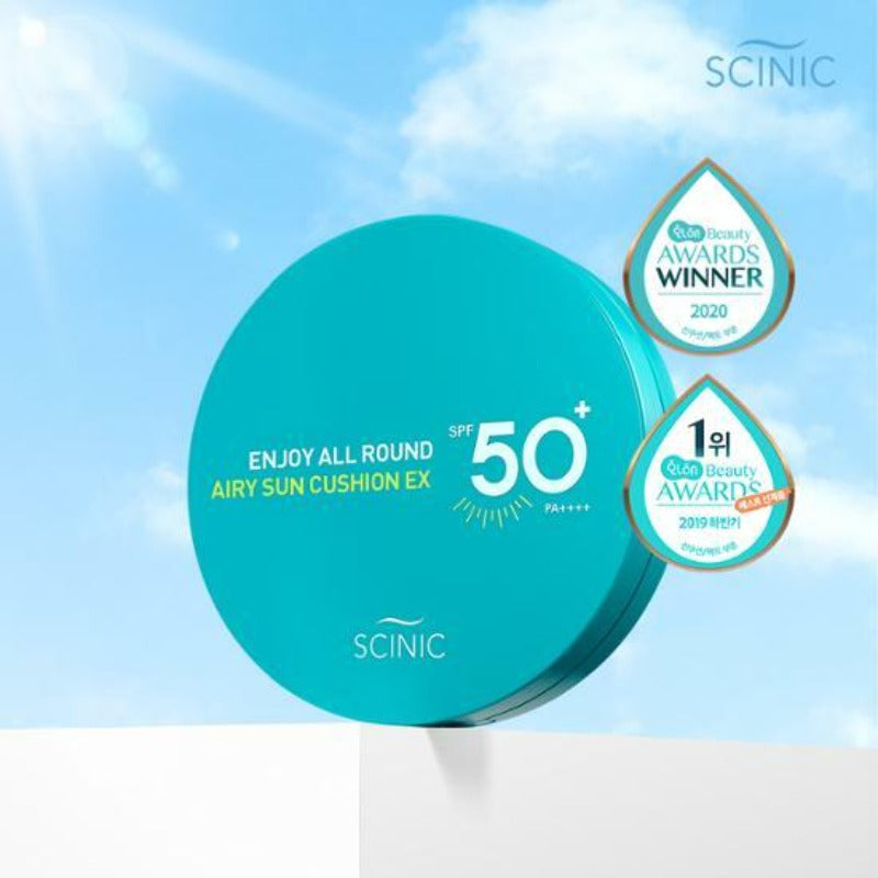 SCINIC Enjoy All Round Airy Sun Cushion EX SPF50+/PA++++