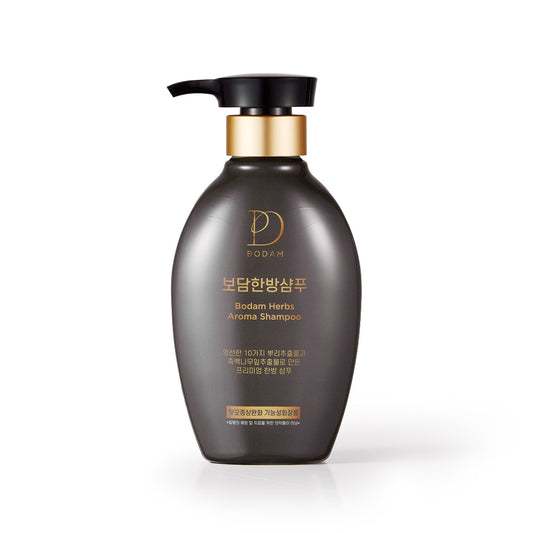 BODAM Herbs Aroma Shampoo , All natural ingredients Korean Herbal non-irritating, weakly acidic pH 5.5 hair loss relief functional shampoo